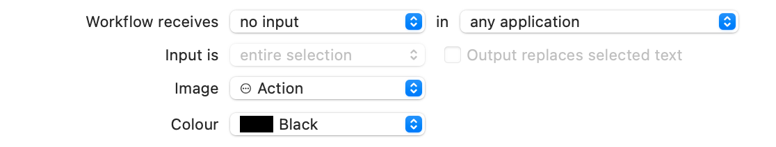Workflow Settings