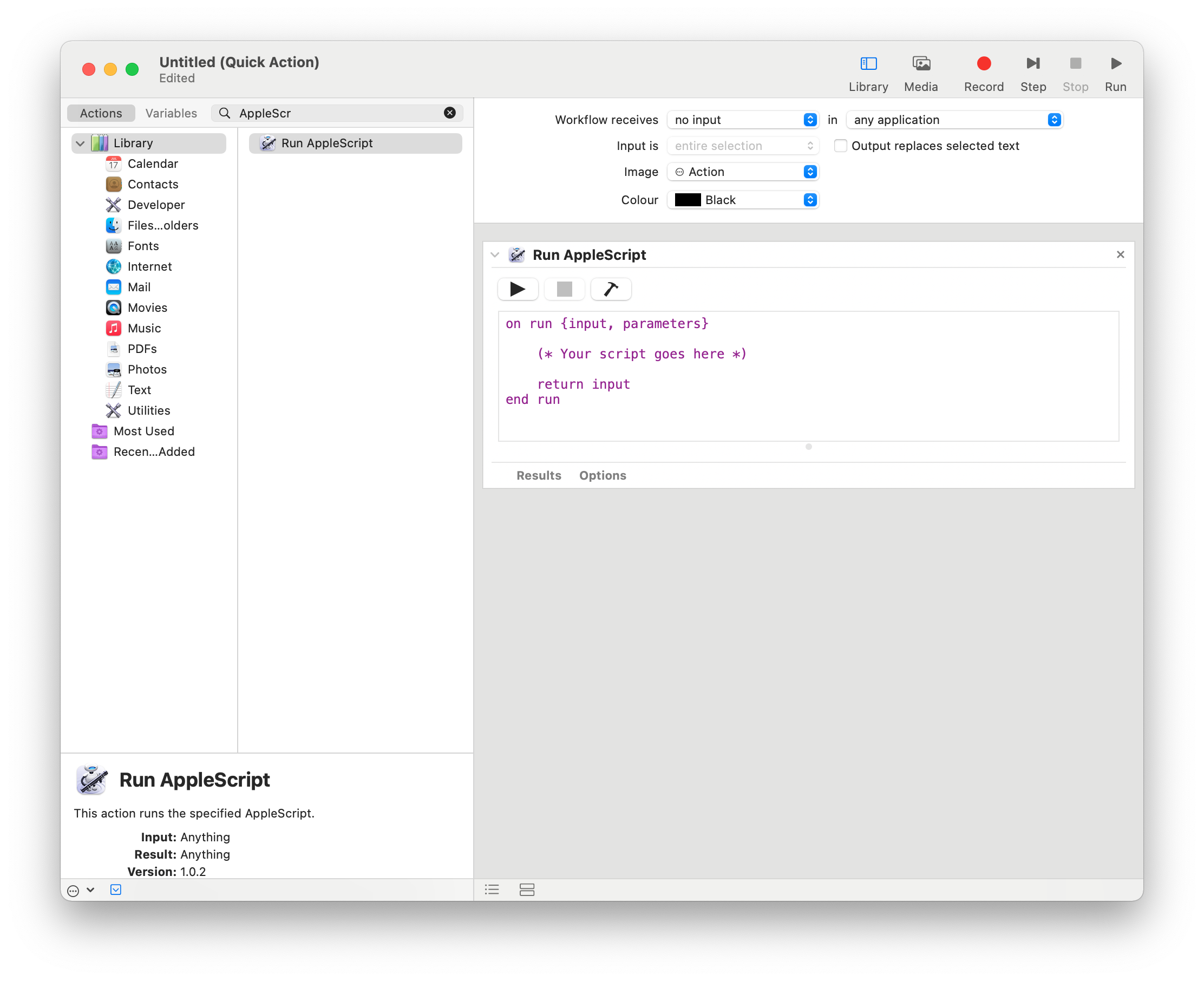 AppleScript View