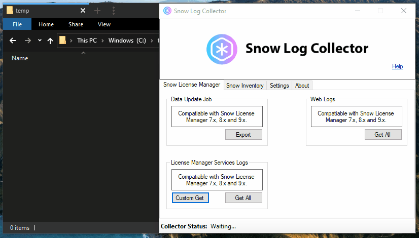 Snow Log Collector Demo