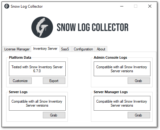 Snow Log Collector InventoryServerTab