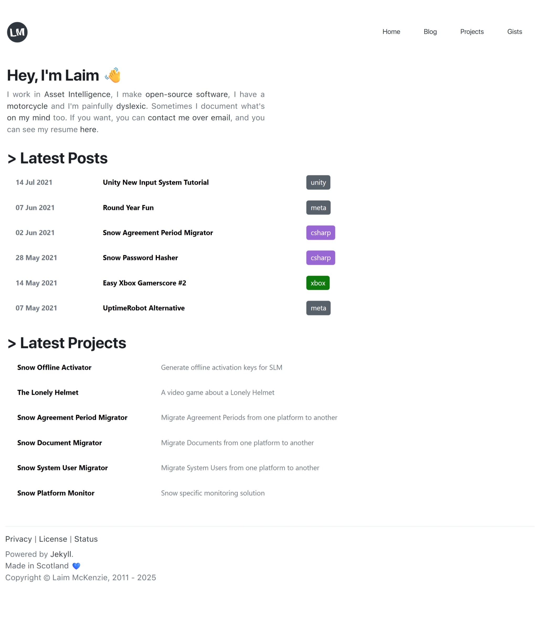 Screenshot of Webpage version 1.5